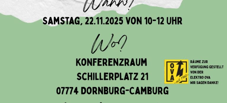 Workshop „Gedankenzauber“ 22.11.2025 von 10 – 13 Uhr in  Camburg mit Christin Hopf – Ausgebucht! 2. Workshop in Planung