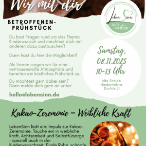 Wir mit dir – Betroffenenfrühstck am 08.11.25 Input-Thema: Kakao-Zeremonie