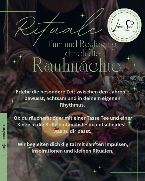 Rituale für und Begleitung durch die Rauhnächte Variante 1 - Digitale Begleitung