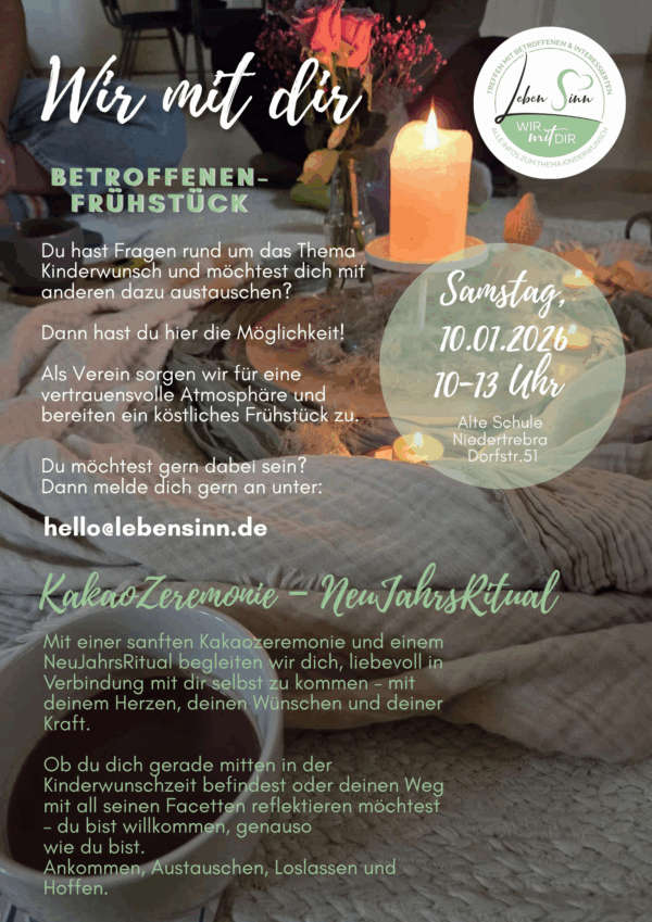 Wir mit dir – Betroffenenfrühstck am 10.01.26 Input-Thema: Kakao-Zeremonie und NeuJahrsRitual