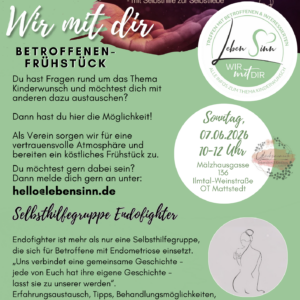 Wir mit dir – Betroffenenfrühstück am 07.06.26 Input-Thema: Endofighter - "Mit Selbsthilfe zur Selbstliebe"