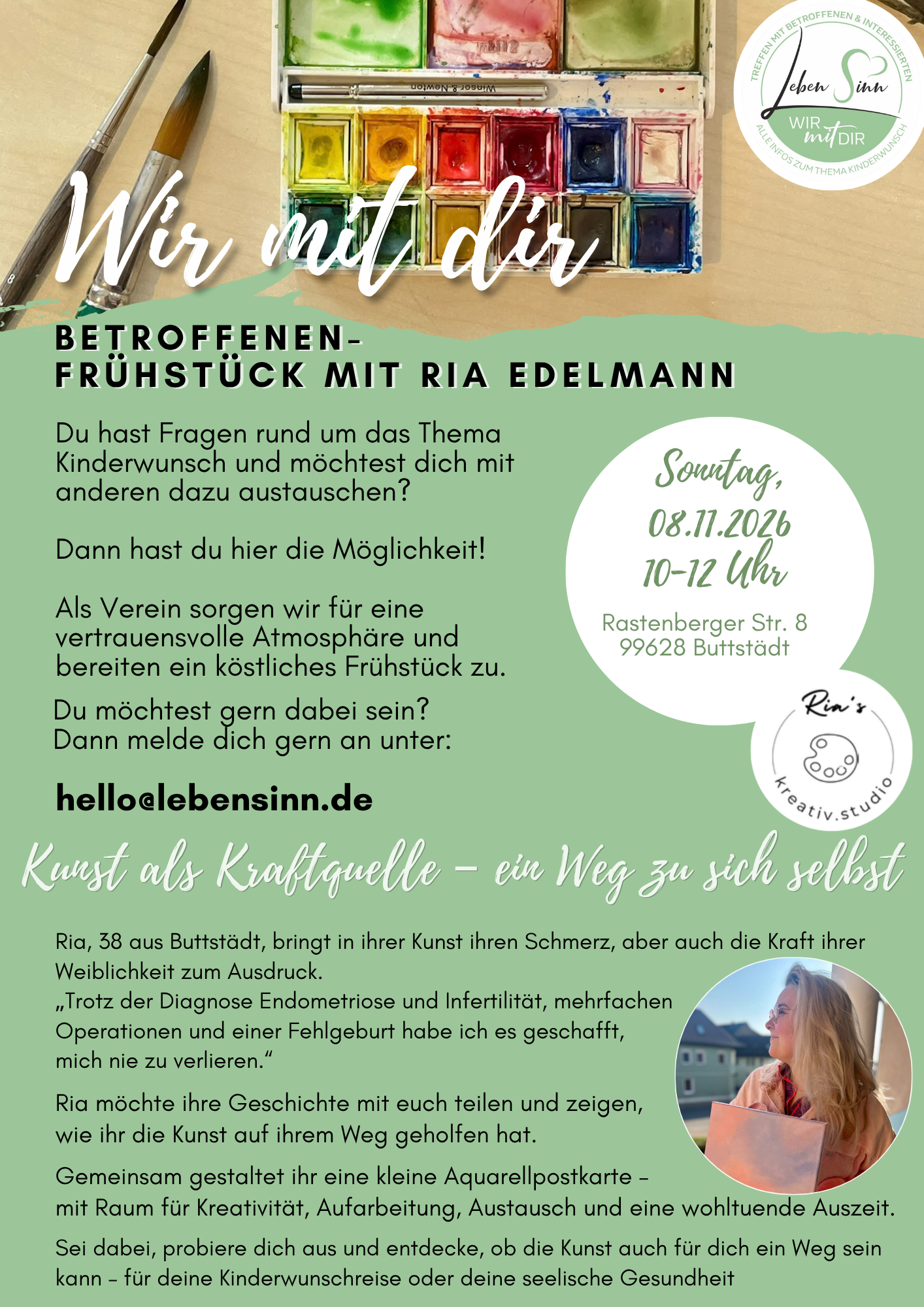 Wir mit dir – Betroffenenfrühstück am Sonntag, den 08.11.26 in Buttstädt mit Ria Edelmann